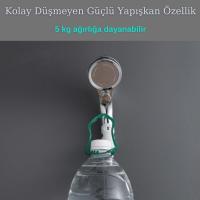 Duş Başlığı Tutucu 7 Güçlü Vakumlu Banyo Silikon Güçlü Vantuz Vakum Aparatı